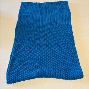 Gap Chunky Infinity Scarf Knit Tidal Wave Blue